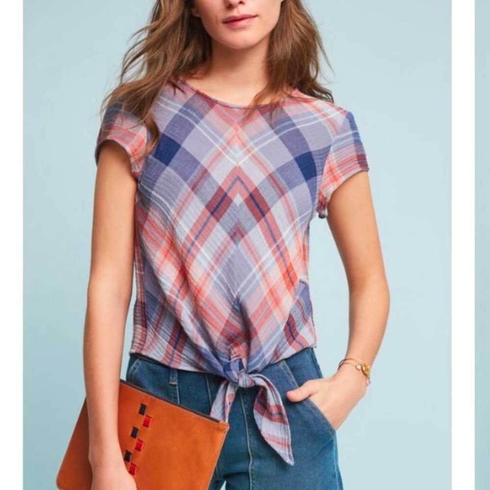 Anthropologie Cloth and Stone Plaid Shirt